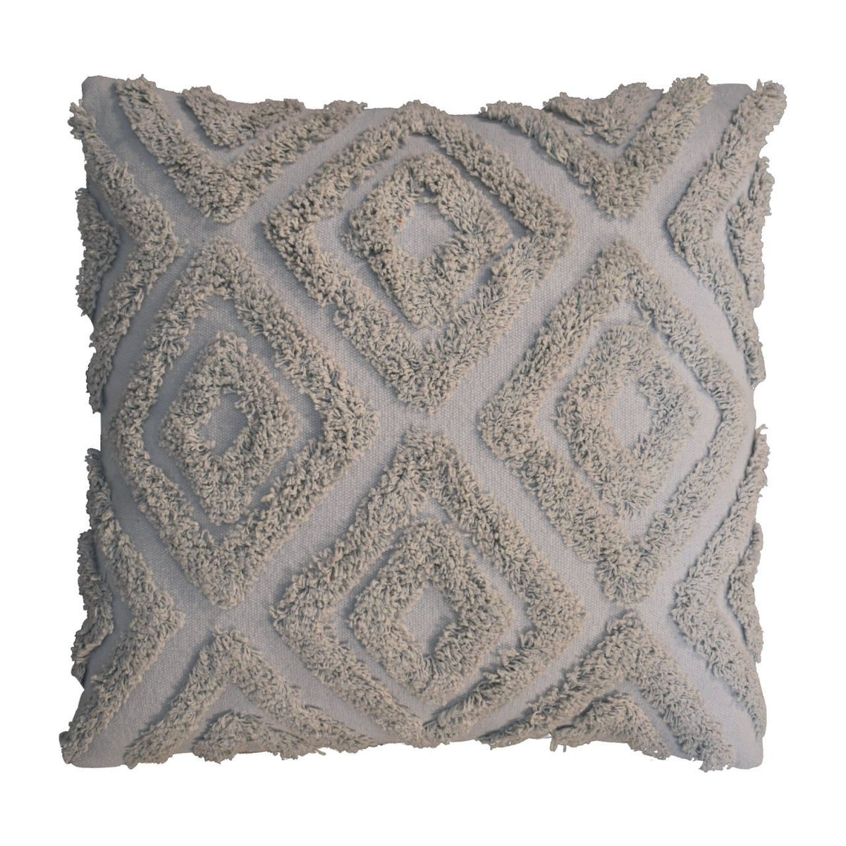 Artisan Grey Mini Diamond Tassle Cushion Set of 2