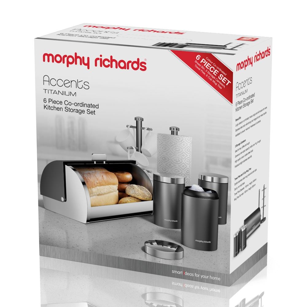 Morphy Richards 6 Piece Storage Set Titanium