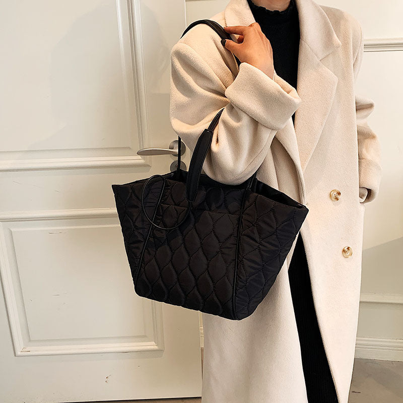 Premium Oxford Cloth Handbag - Stylish Square Shoulder Bag for Women