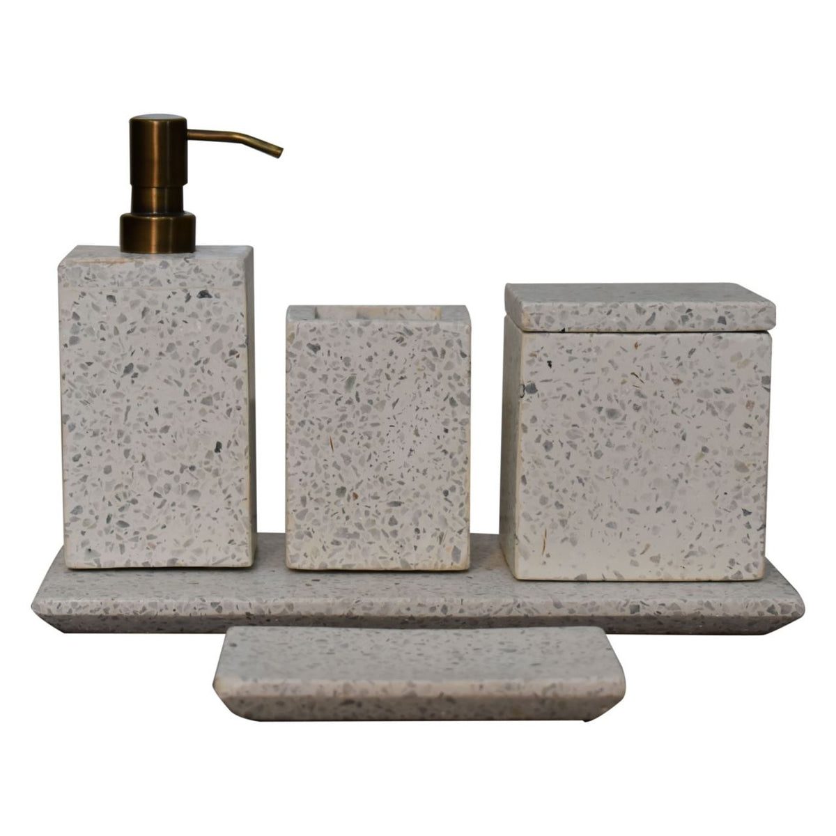 Artisan Terrazzo 5-piece Bathroom Set of 5