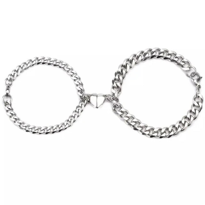 Fashion Jewelry Magnet Love Suction Bracelet Couple Valentines Day Gift