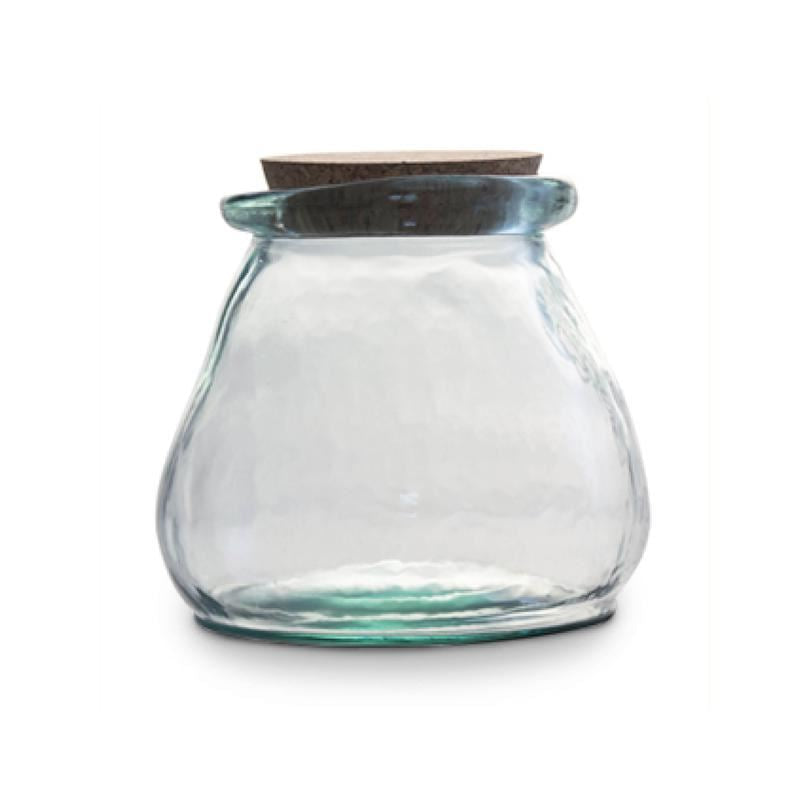 Tower Natural Life 1.5 Litre Recycled Glass Jar with Cork Lid