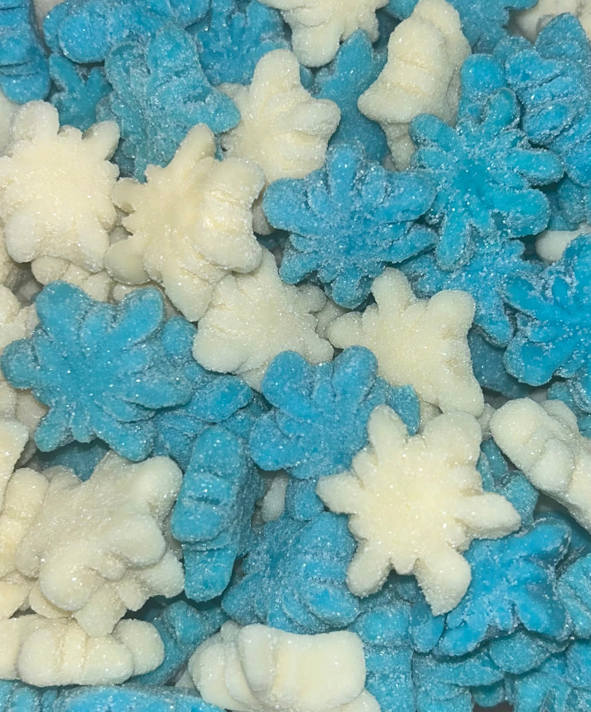Weihnachtliche Zuckerschneeflocken