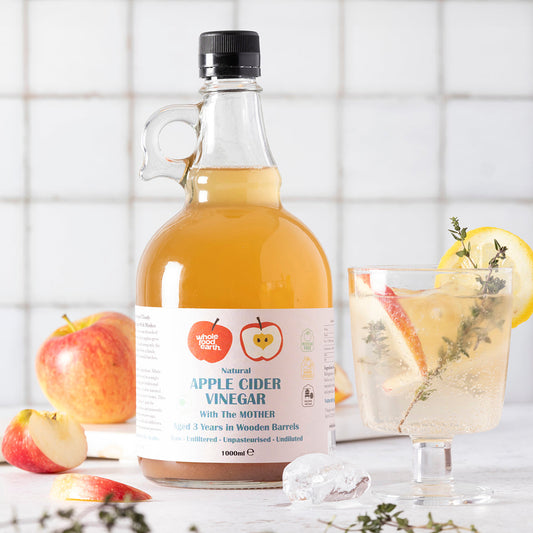 Apple Cider Vinegar With Mother 4 x 1L | Raw | Unfiltered | Unpasteurised | GMO Free