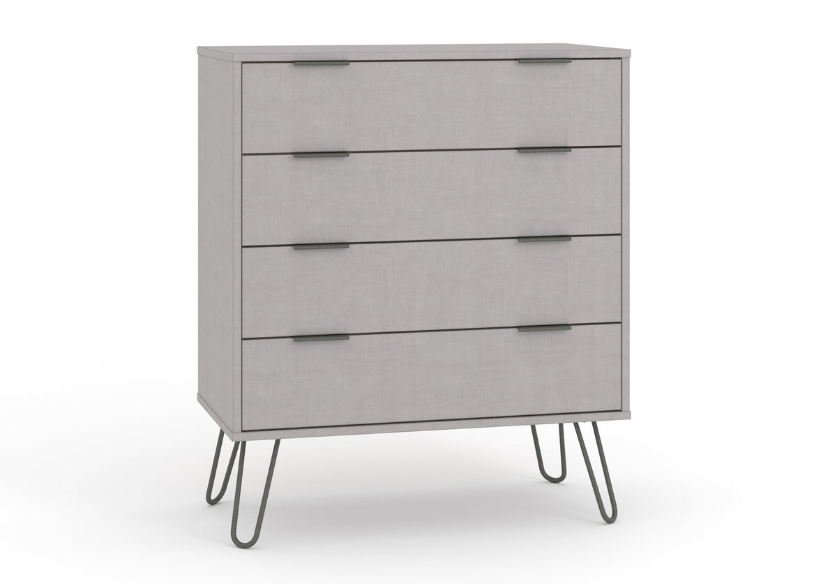 Augusta Grey 4 Drawer Chest Of Drawers
