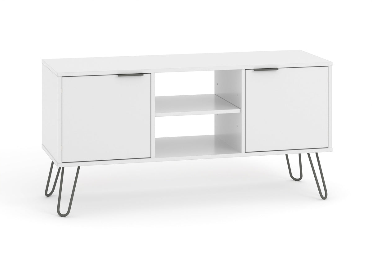 Augusta White 2 Door Flat Screen TV Unit