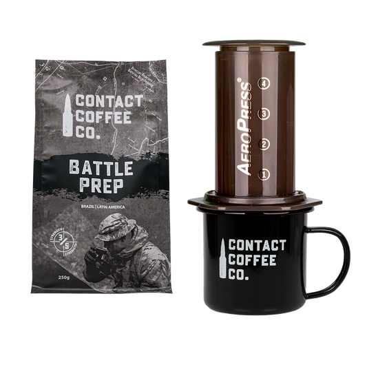 Coffee Care Package – Aeropress, Enamel Mug & Premium Coffee Bundle