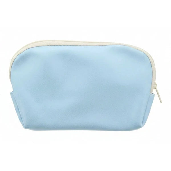 Bags Unlimited Shimmer Small Zip Pouch - Blue White