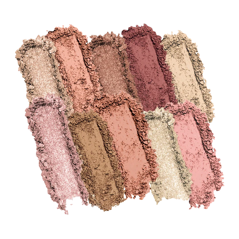 Bare Rose Lidschattenpalette mit 10 Nuancen