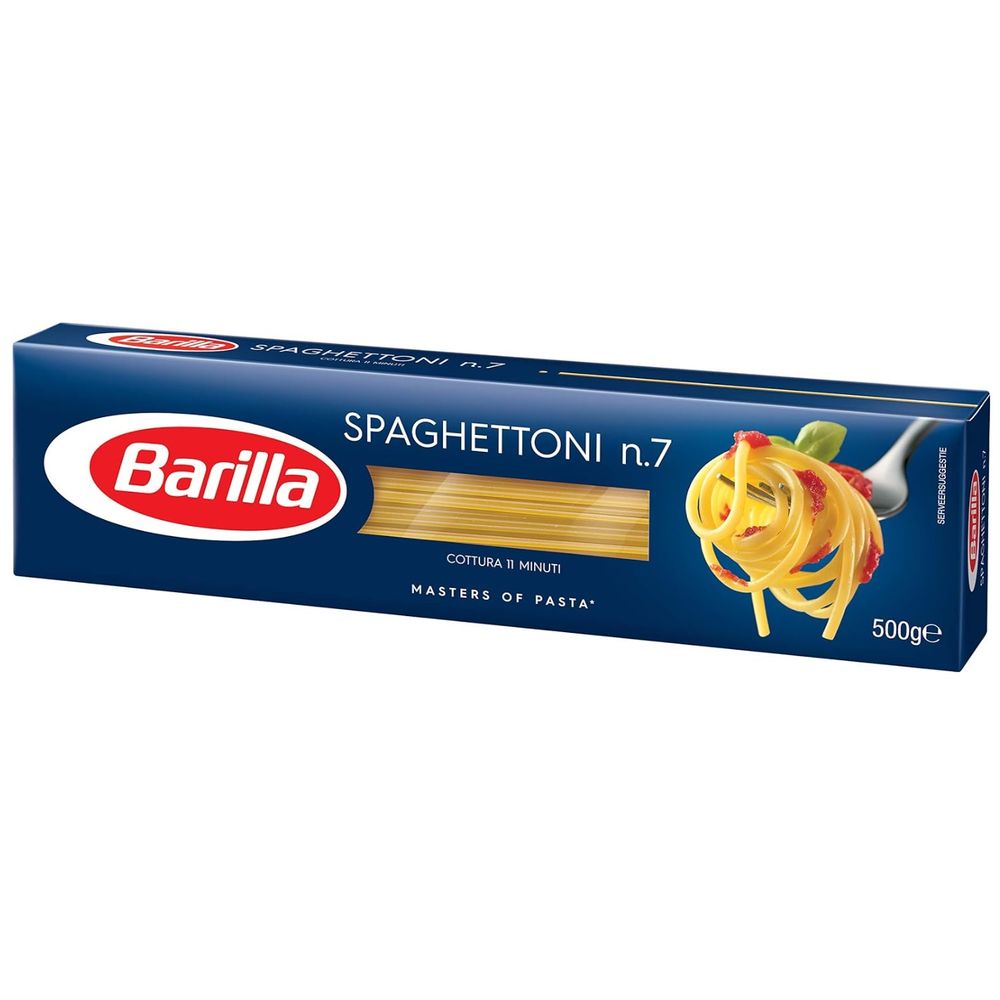 Barilla Spaghettoni Pasta Number 7 (Makarna) 500 Grams