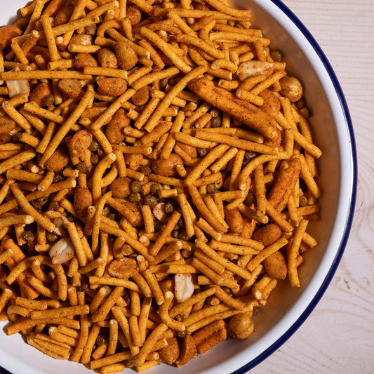 Bombay Mix - Spiced Indian Snack Mix with Peanuts, Peas & Lentils