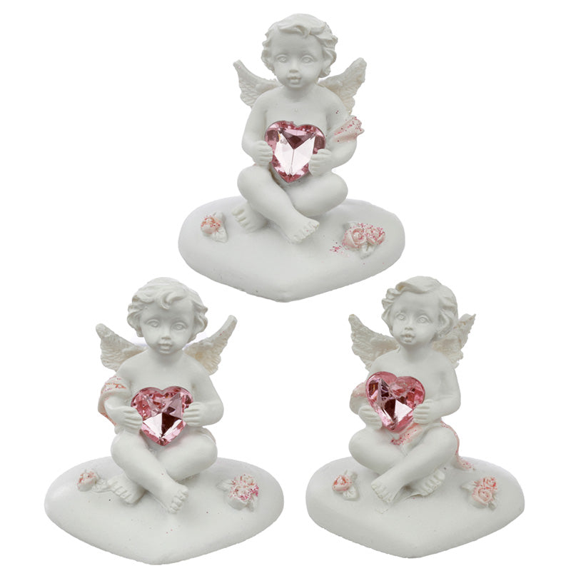 Peace of Heaven Heart of the Rose Cherub Figurine