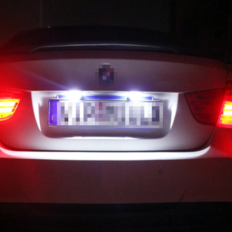 1 Paar DC12V 0.4W 3LEDs SMD-5630 Auto- / Motorrad-Kennzeichenleuchte, Kabellänge: 27cm, DC12V 0.4W