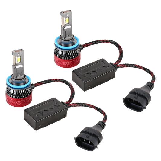 1 par H8 / H11 DC12V 65W 6000K 6500LM faros LED para automóvil, H8 / H11