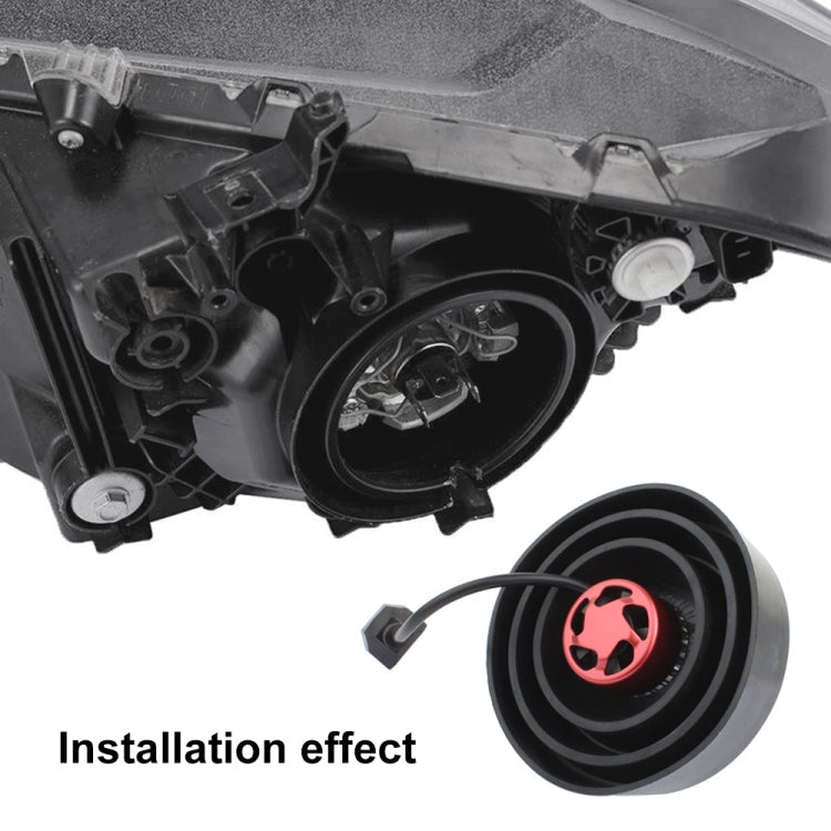Universal Headlight Silicone Dust Cover Cap – 1 Pair (C-1)