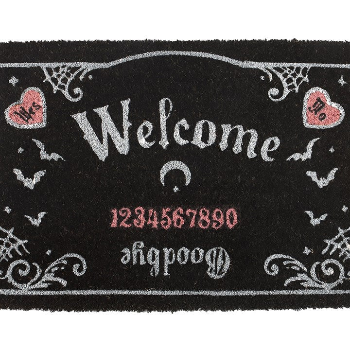 Pink and Black Talking Board Doormat