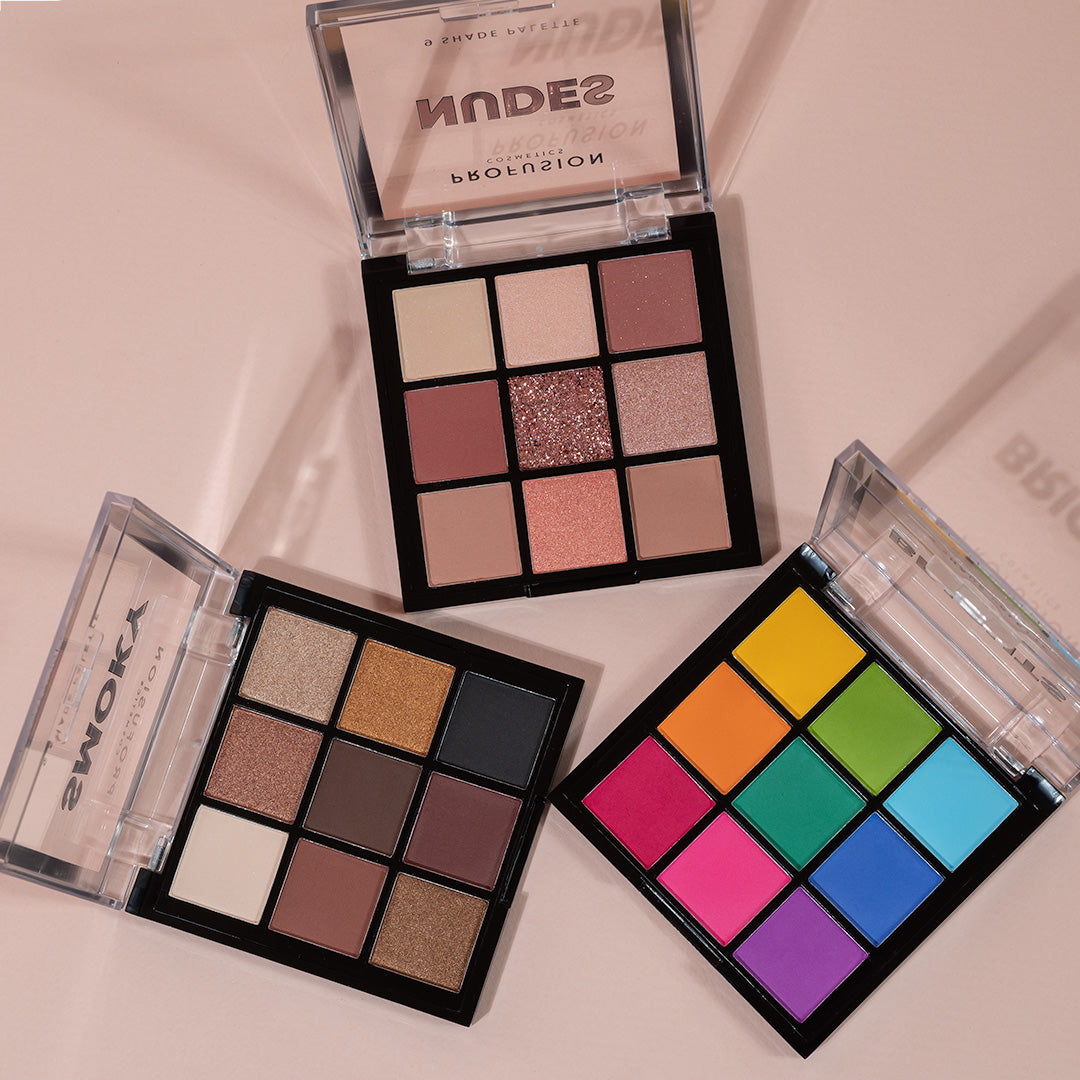 ULTIMATE COLLECTION | 3-TEILIGE MULTI-FINISH LIDSCHATTENPALETTE MIT JEWEILS 9 FARBEN