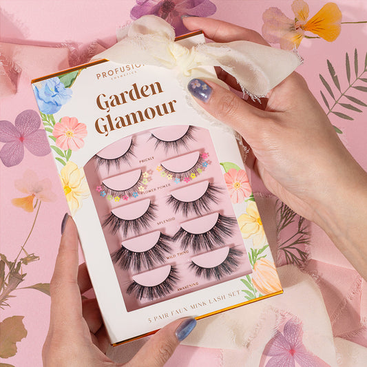 PÉTALO PERFECTO | JUEGO DE PESTAÑAS POSTIZAS DE NUTRIA SINTÉTICA GLAMOUR GARDEN
