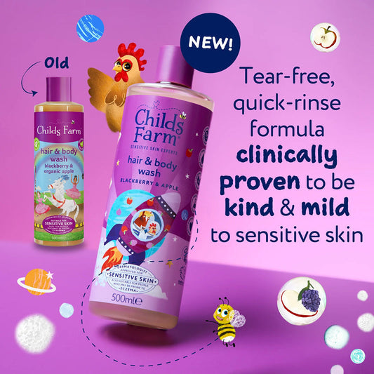 Child's Farm Hair & Body Wash – Blackberry & Apple | 500ml