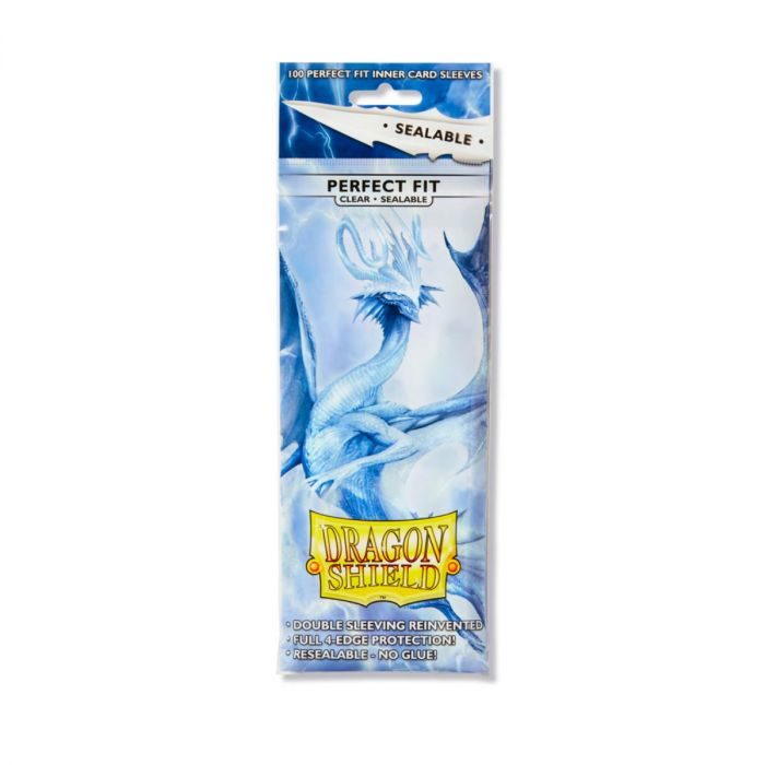 Dragon Shield Standard Perfect Fit Sealable Sleeves - Clear (100 Sleeves)