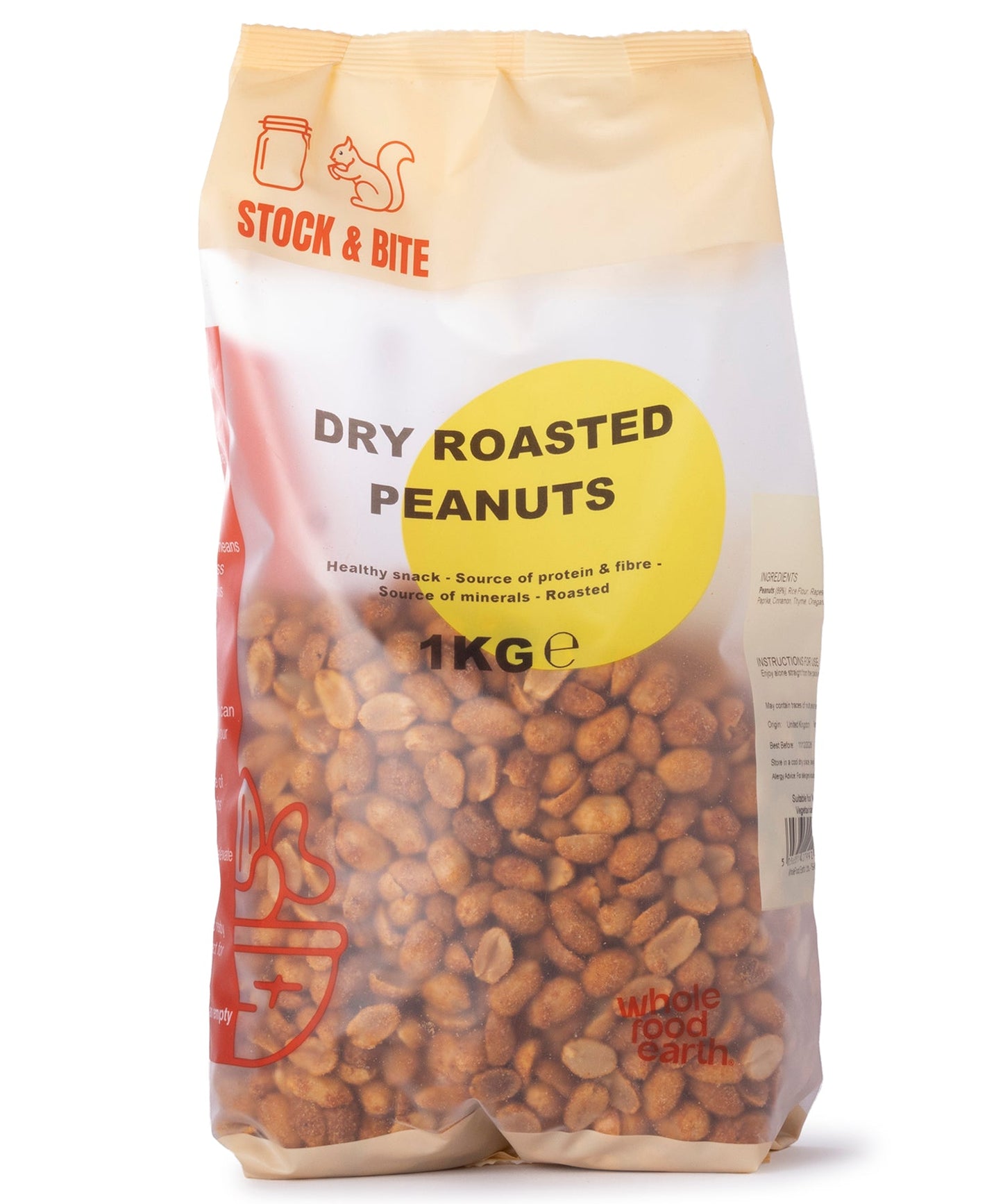 Stock & Bite Dry Roasted Peanuts 1kg