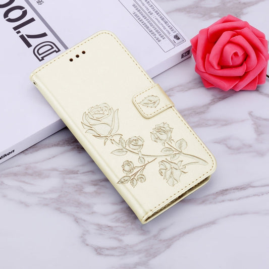 Rose Embossed Flip Wallet Case for iPhone 13 | iPhone 13 Pro | iPhone 13 Pro Max — Card Slots, Stand & PU Leather
