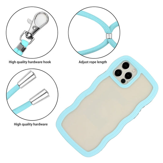 Handykette Süßigkeitenfarben Welle TPU Klare PC Handyhülle, Für iPhone 12 Pro Max, Für iPhone 11, Für iPhone 11 Pro Max, Für iPhone X / XS