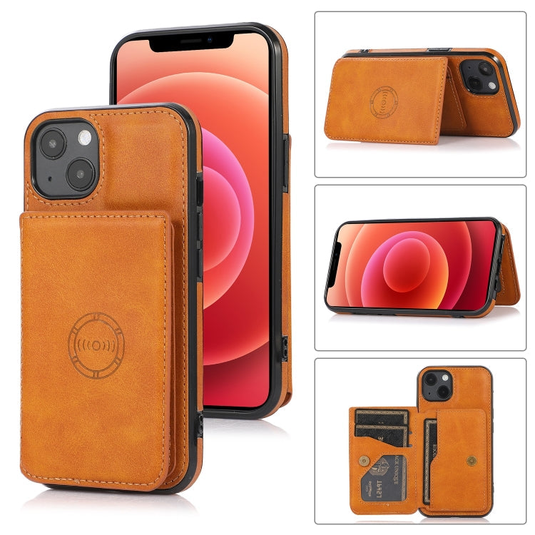 Handyhülle mit Kalbslederstruktur und Magnetkartenfach, für iPhone 14 Pro Max, für iPhone 14 Pro, für iPhone 14, für iPhone 14 Plus