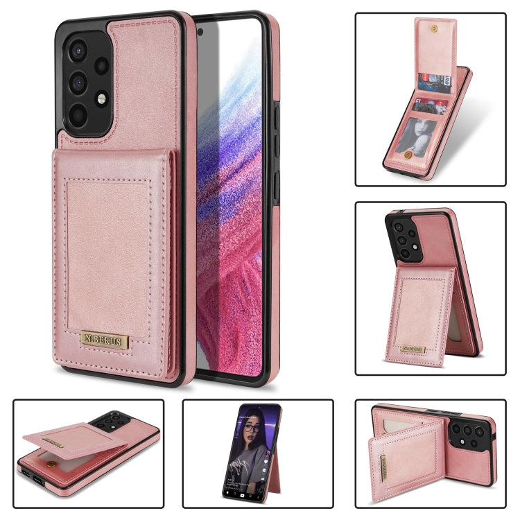 N.Bekus Vertikale Klapphülle mit Kartenfach und RFID-Schutz, für Samsung Galaxy A12 5G, für Samsung Galaxy A51 4G, für Samsung Galaxy A71 4G, für Samsung Galaxy A53 5G, für Samsung Galaxy A52s / A52 5G