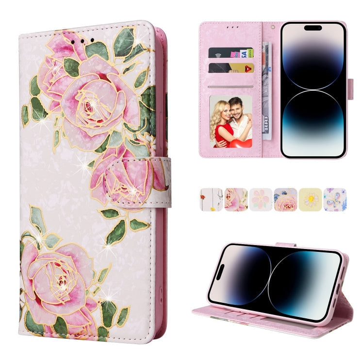RFID Blocking Bronzing Leather Wallet Case – iPhone 14 / 14 Plus / 14 Pro / 14 Pro Max