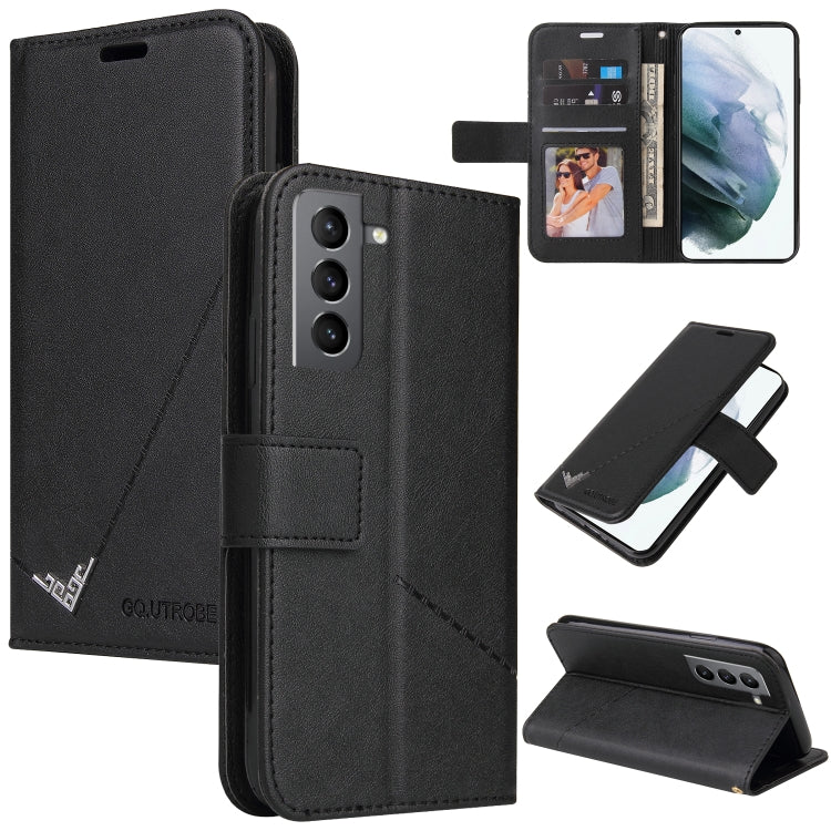 GQUTROBE Rechtwinklige Leder-Handyhülle, für Samsung Galaxy S21 5G, für Samsung Galaxy S21+ 5G, für Samsung Galaxy S21 Ultra 5G, für Samsung Galaxy S22 5G