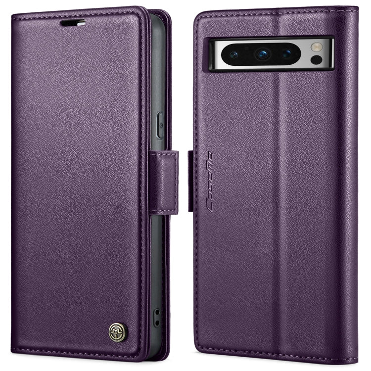 CaseMe 023 Schmetterlingsschnalle Litschi-Textur RFID Anti-Diebstahl Leder-Handyhülle, für Google Pixel 10 Pro XL / 9 Pro XL, für Google Pixel 10 / 10 Pro / 9, für Google Pixel 8a, für Google Pixel 8 Pro
