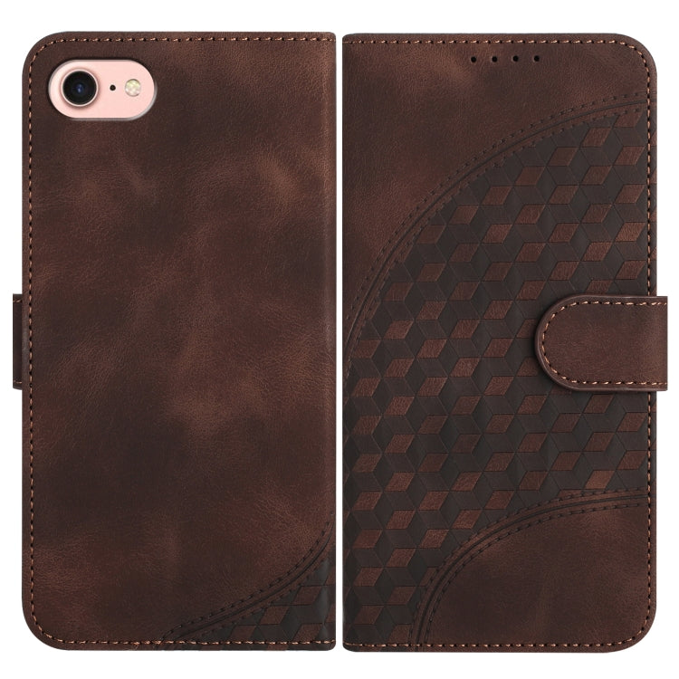YX0060 Handyhülle aus Leder mit geprägtem Elefantenkopf und Umhängeband, für iPhone 14 Pro, für iPhone 14 Pro Max, für iPhone SE 2022/SE 2020/6/7/8