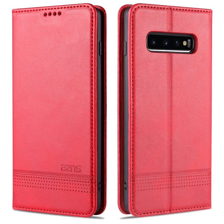 AZNS Magnetische Waden-Textur Horizontaler Flip Lederhülle mit Kartenfächern & Halter & Brieftasche, Für OPPO A91, Für Huawei P40, Für Huawei P40 Pro, Für Samsung Galaxy S10