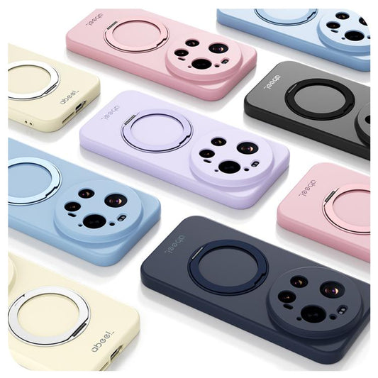 ABEEL Magnetic Liquid Silicone Phone Case with Stand – Xiaomi 17 Series