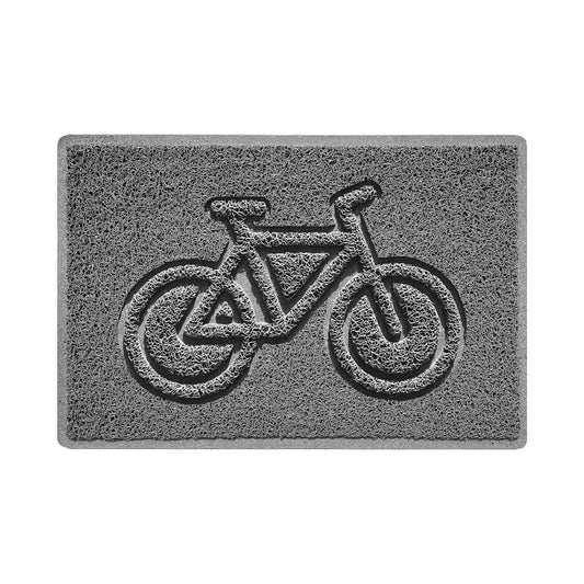 Nicoman Cycle Embossed Spaghetti Doormat | Indoor & Outdoor | Non-Slip | Machine Washable