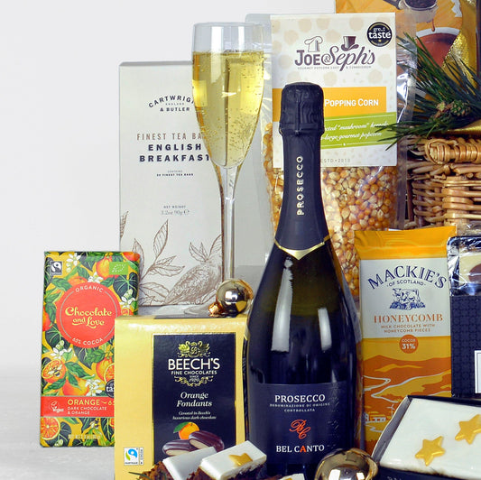 Festive Feast Hamper – Premium Weihnachtskorb mit Prosecco & Gourmet-Köstlichkeiten