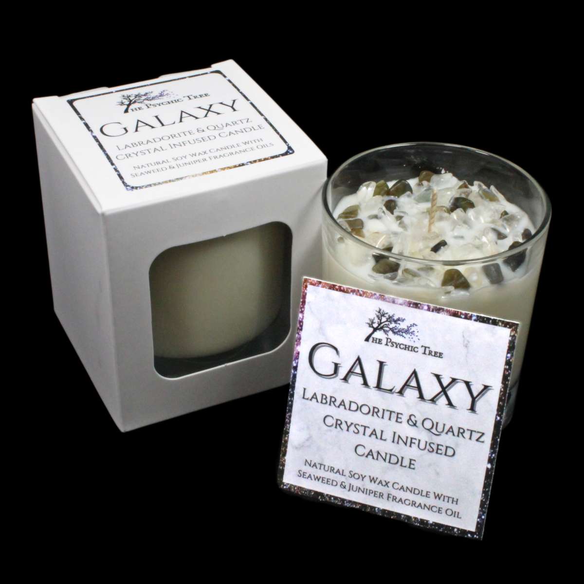 Galaxy - Kristalldurchzogene Duftkerze