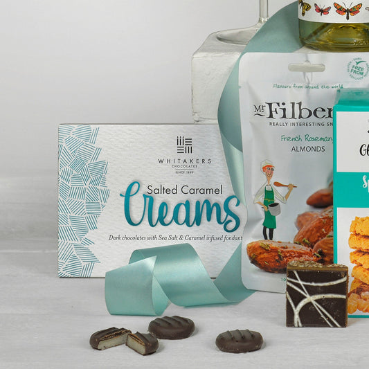 Caja de regalo sin gluten con vino