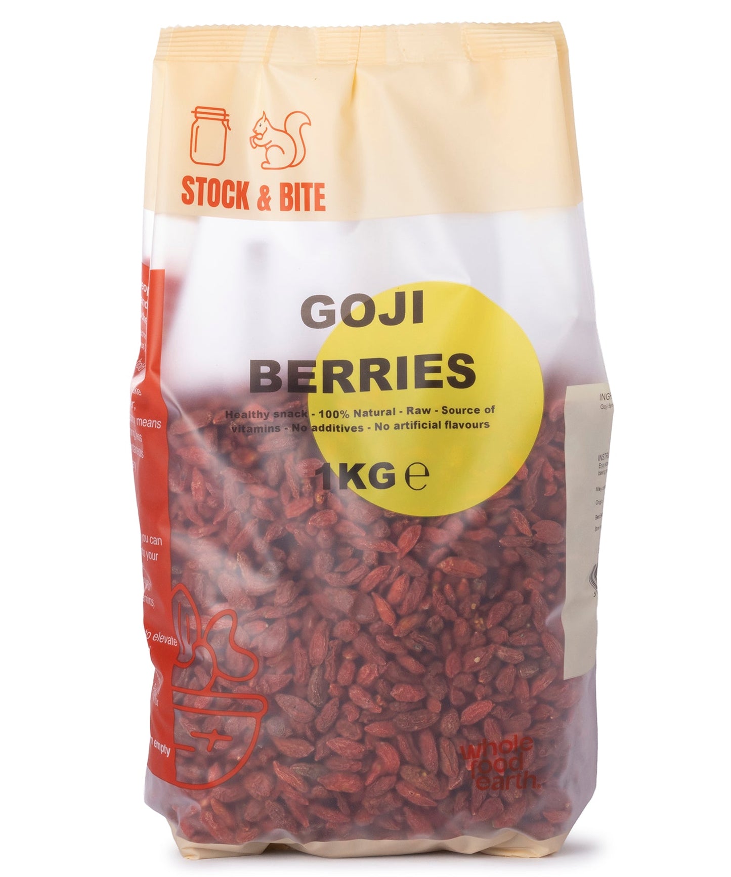 Goji Berries | Dried Wolfberries | Bulk 1kg | Stock & Bite