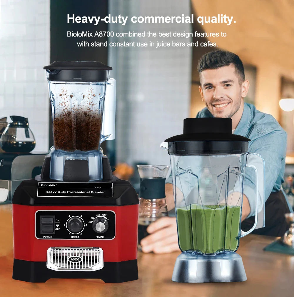 Biolomix A8800 Commercial Bar Blender | 2200W | BPA Free | 7 Year Warranty