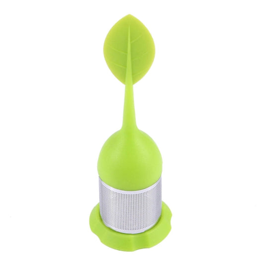 Leaf Shape Silicone Tea Infuser with Stainless Steel Strainer