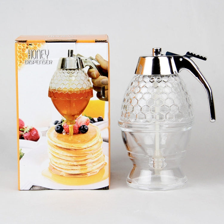 Beehive Honey Dispenser - 200ml Transparent Acrylic Juice & Syrup Dispenser