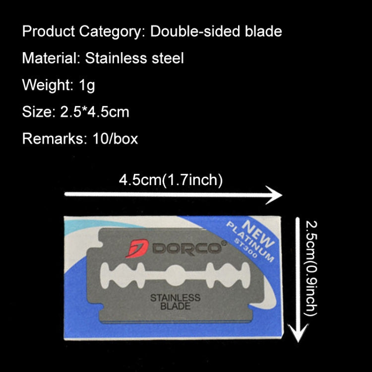 Professional Hairdressing Blades - 10 Pack Stainless Steel Eyebrow & Hair Trimmer Replacement Blades