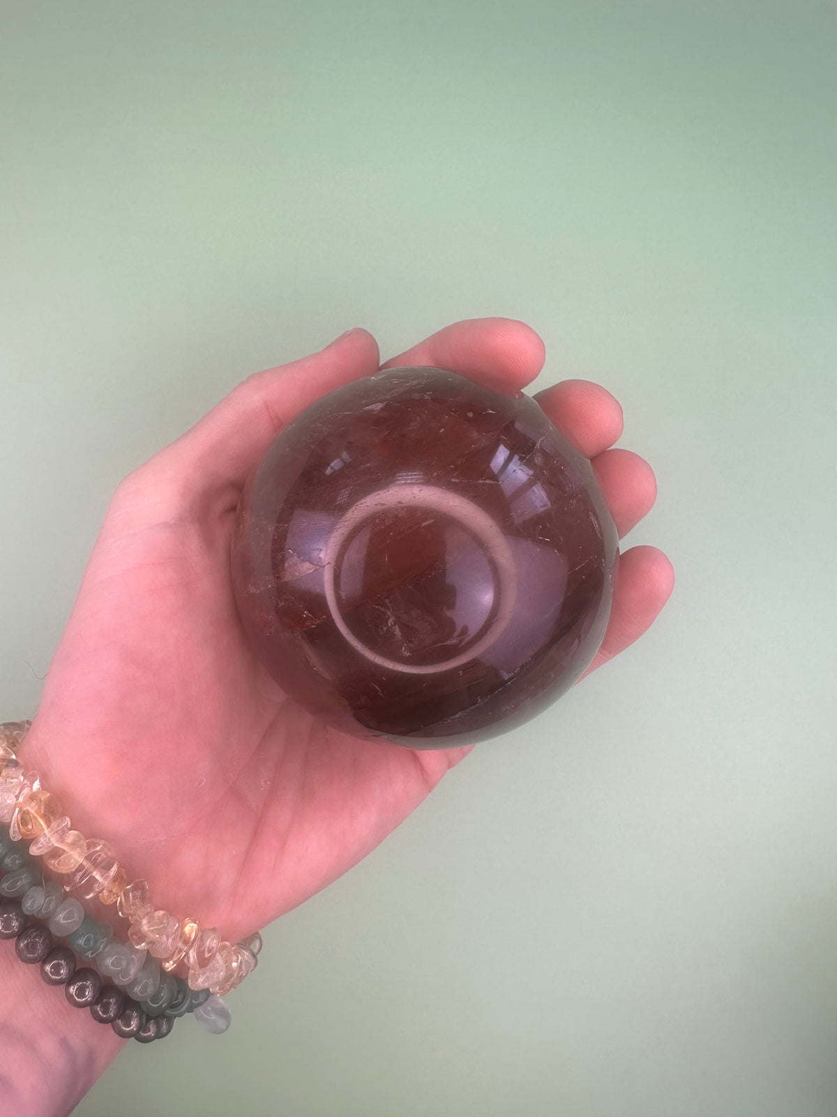 Red hematoid (Fire quartz) - XL Sphere