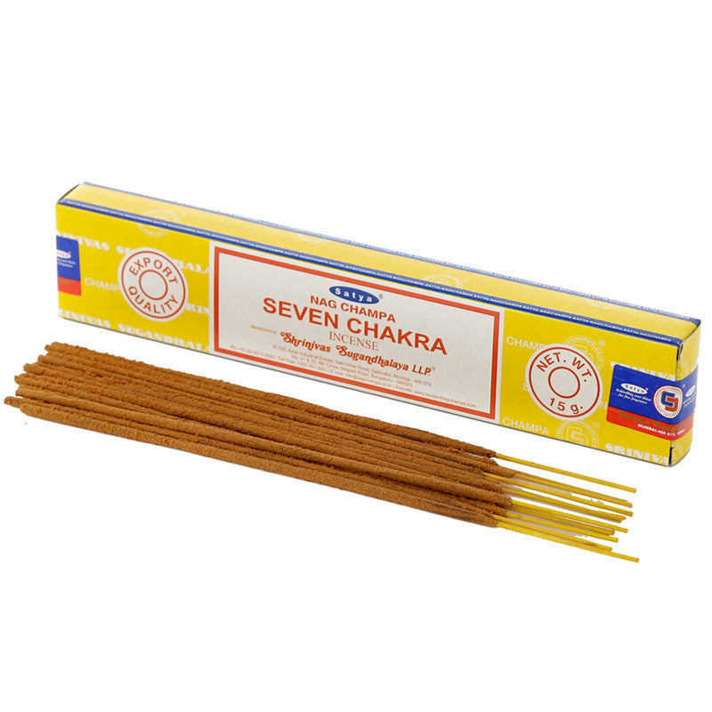 01412 Satya VFM Seven Chakra Nag Champa Incense Sticks