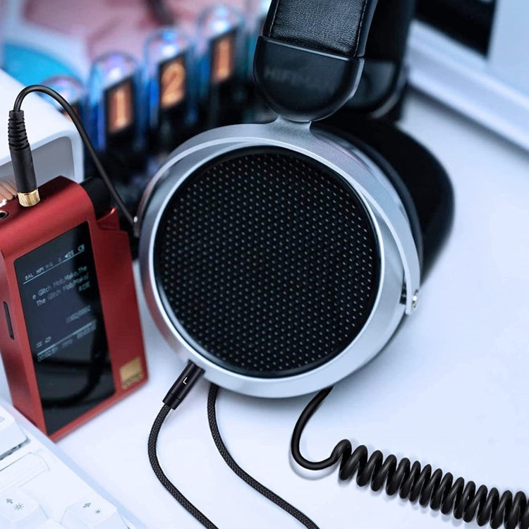 Ersatz-Audio-Spiralkabel für Denon AH-D7100 D7200 D600 D9200 D5200 – Dual 3.5mm OFC HIFI Upgrade