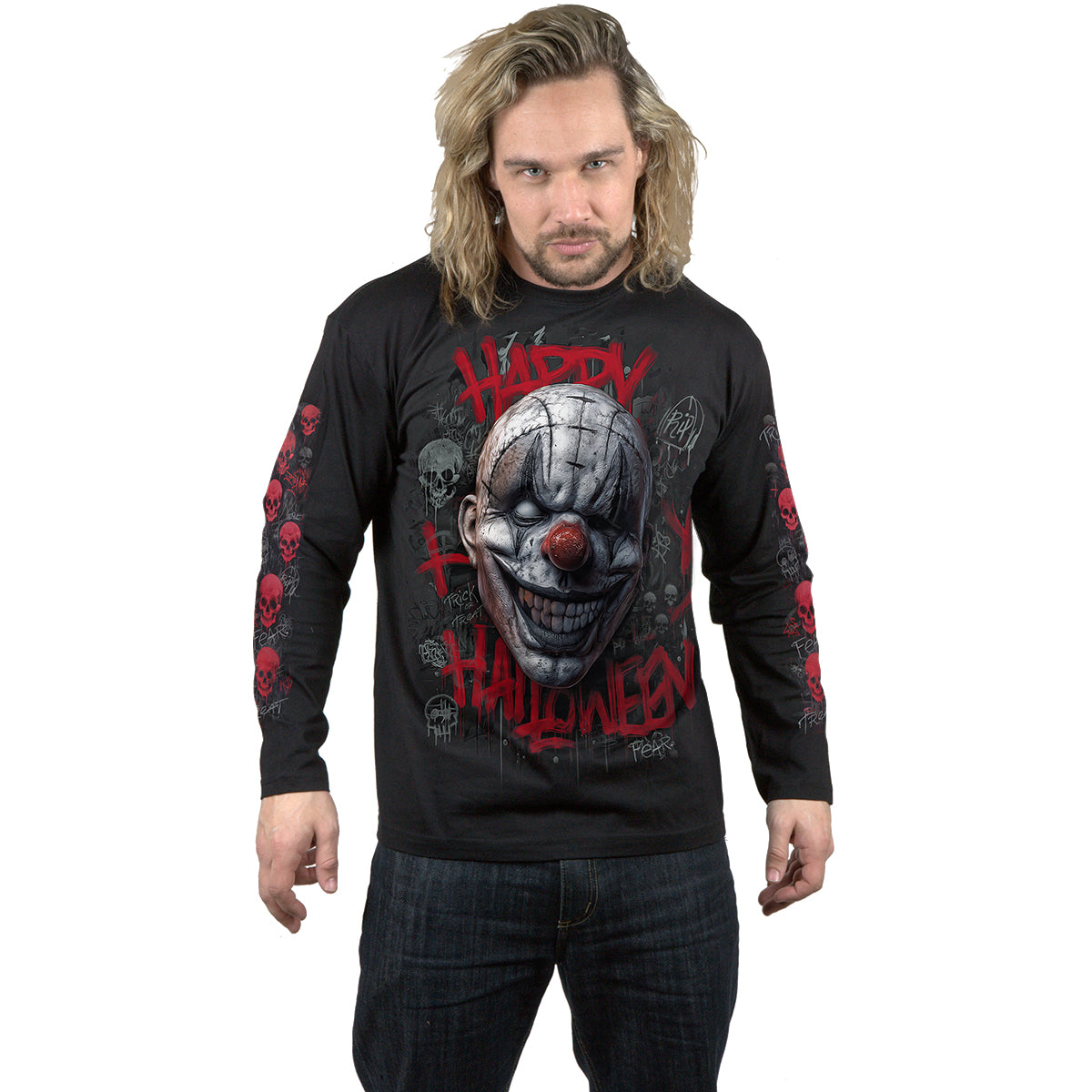 HAPPY HORROWEEN - Longsleeve T-Shirt Black