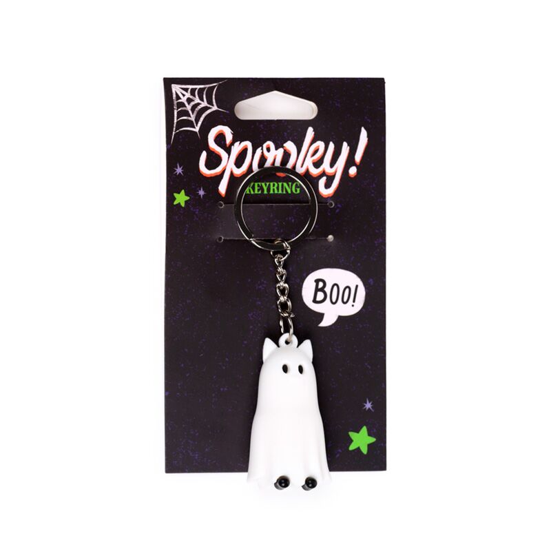 3D PVC Keyring - Spooky Ghost