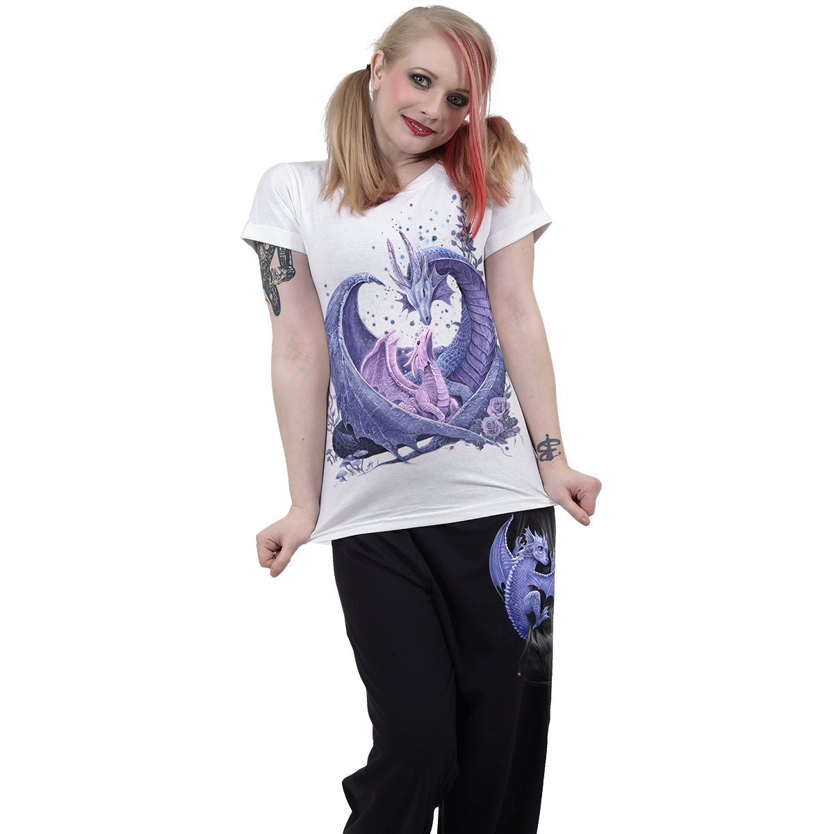 MATERNAL INSTINCTS - 4pc Gothic Pyjama Set